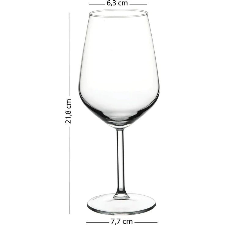 Hermia Concept 'Avantgarde 490 - Transparent' Weingläser-Set (4-teilig), Transparent, 6,3 x 6,3 x 21,8 cm, 490 ml – Bild 6