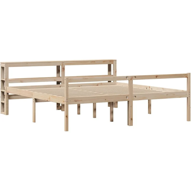 vidaXL Seniorenbett mit Kopfteil 200x200 cm Massivholz Kiefer 3305873 – Bild 3