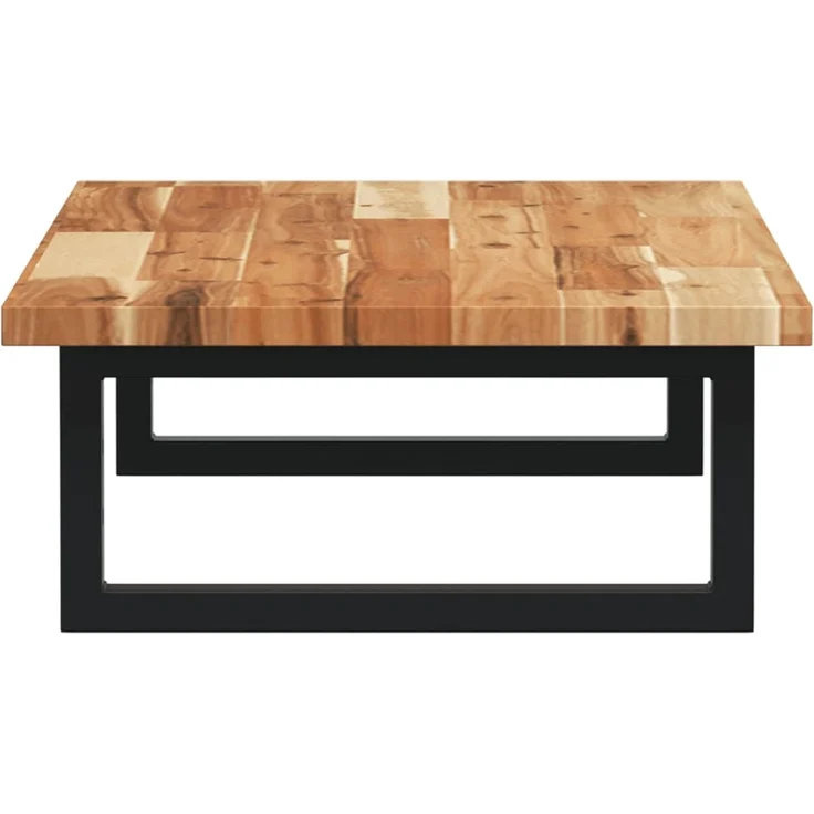 vidaXL Waschbeckenregal Wandmontage Stahl und Akazienholz 3302713 – Bild 5