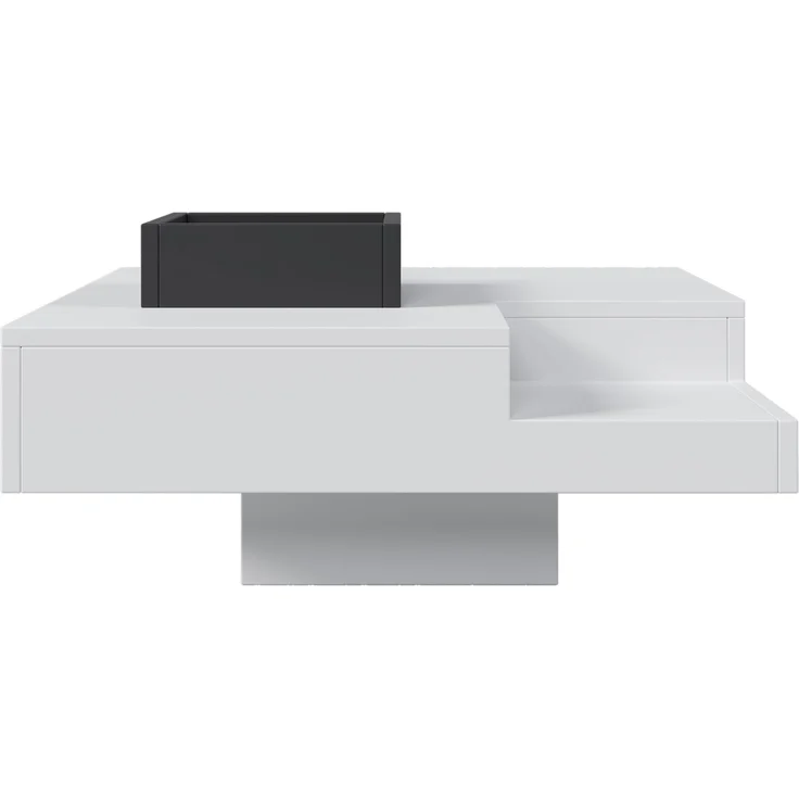 Moderner Couchtisch Schwarz Weiß Hochglanz LED Aufbewahrungsbox Wohnzimmer Tisch Design Möbel – Bild 9