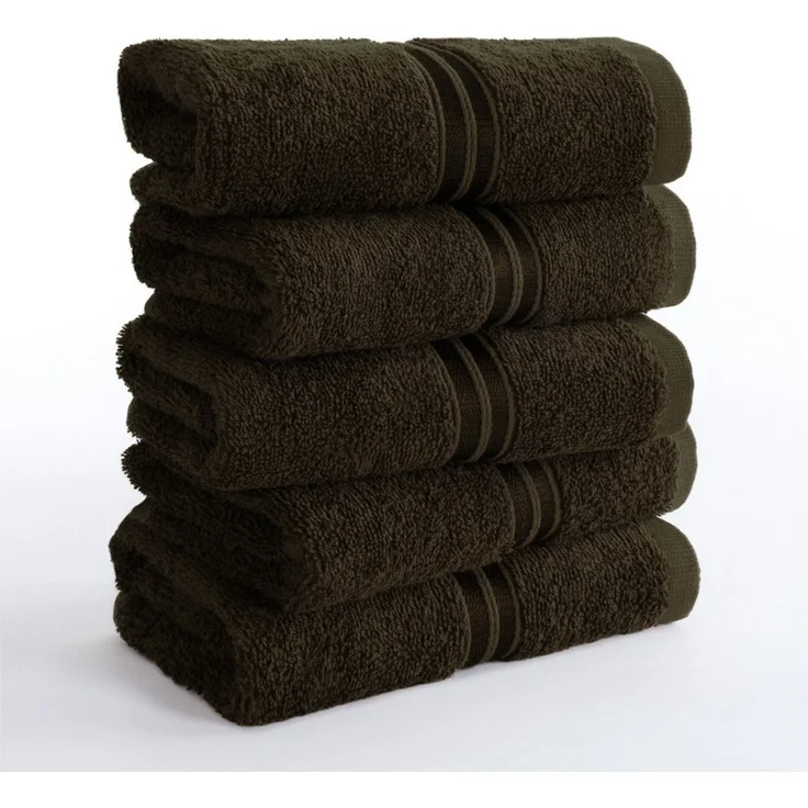 Hammetex Guest Towels Set of 5 30x50 cm – 100% Cotton Terry – Oeko-TEX Certified – Soft, Absorbent – with Hanging Loop – Bild 1