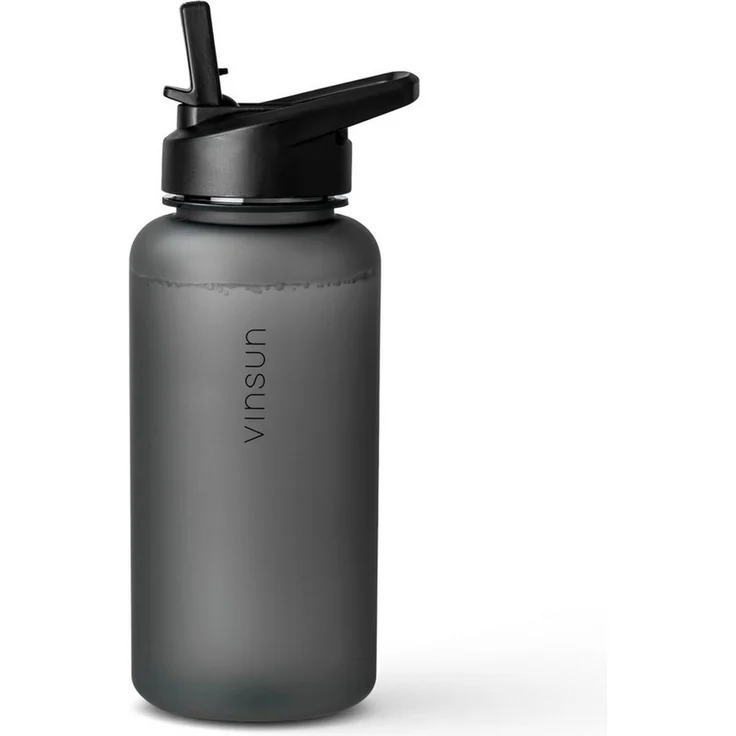 Vinsun Trinkflasche Sportflasche mit Strohhalm 1L - Wasserflasche Tritan auslaufsicher, BPA frei, Bruchsicher, geruchs- & geschmacksneutral, geringes Gewicht – Bild 5