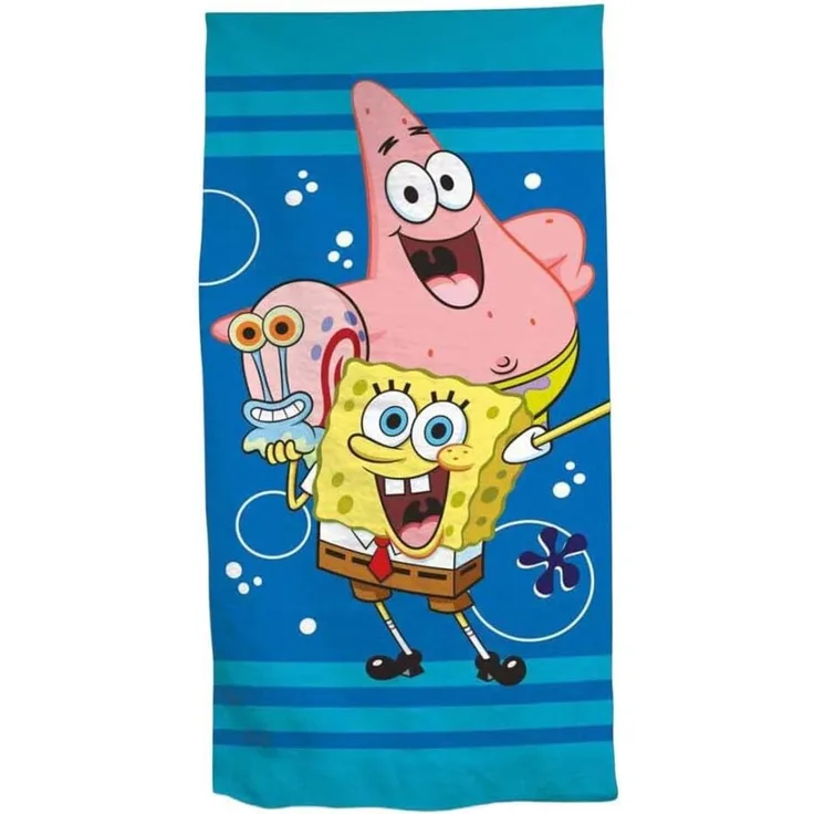 Spongebob Schwammkopf Strandtuch 70 × 140 cm leicht und schnelltrocknend