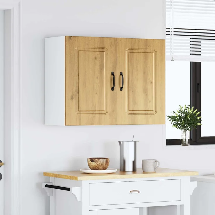 vidaXL Küchen-Hängeschrank Kalmar Artisan-Eiche Holzwerkstoff 853596 – Bild 5