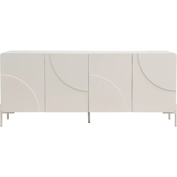 Vente-unique - Sideboard mit 4 Türen aus MDF – Beige – ZELINARO – Bild 3