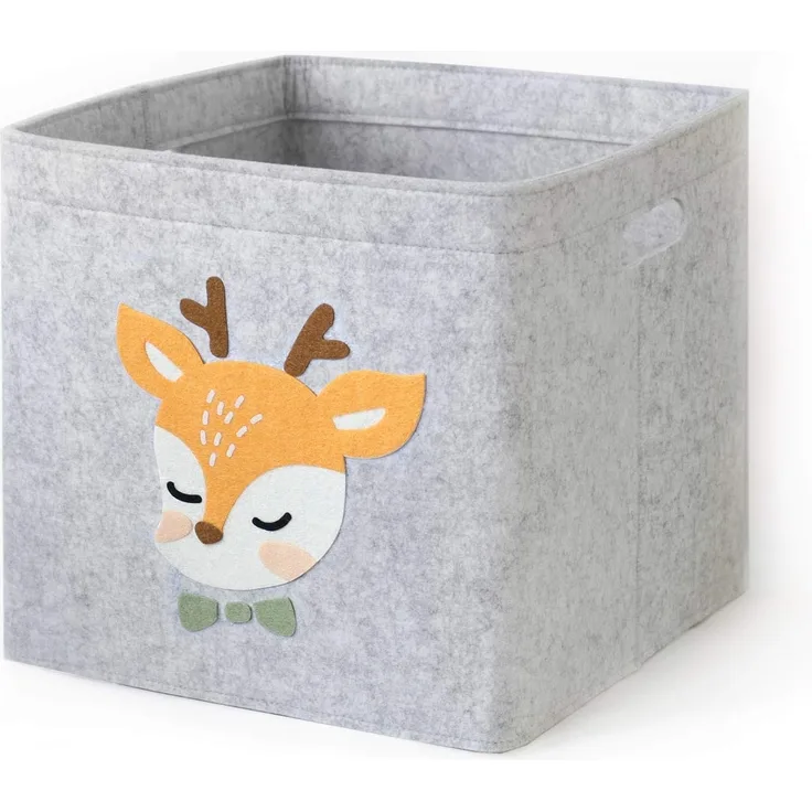 Lucky Sign - Aufbewahrungsbox Kinder faltbar Spielzeugkiste aus Filz Aufbewahrungskorb Wickeltisch für Kinderzimmer, 33 x 33 x 30 cm - Kitz
