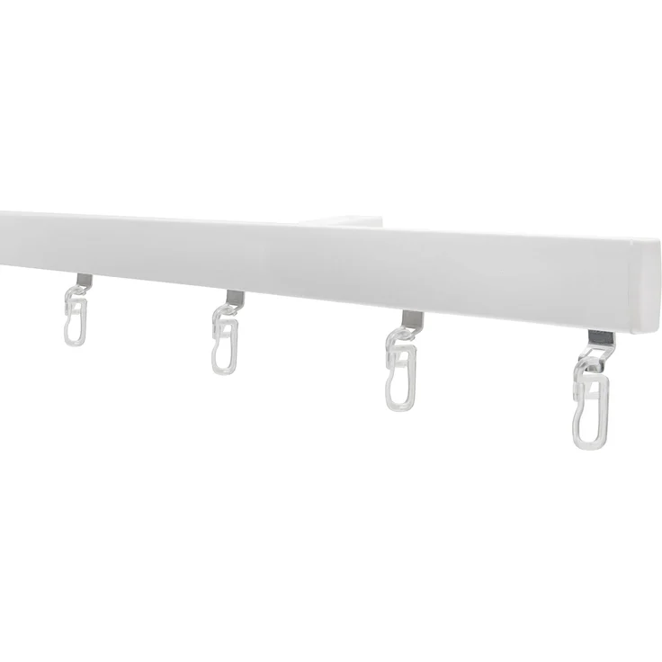 Garduna Gardinenschiene Garduna SmartGlide!, Gardinenschiene weiß, 1-läufig, Aluminium