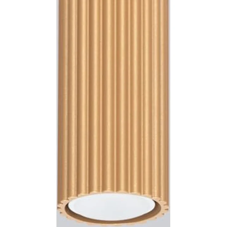SOLLUX lighting Deckenstrahler Karbon Gold, Aluminium 1 Flammig, 6,5 x 6,5 x 20 cm, IP20, GU10 kompatibel – Bild 4