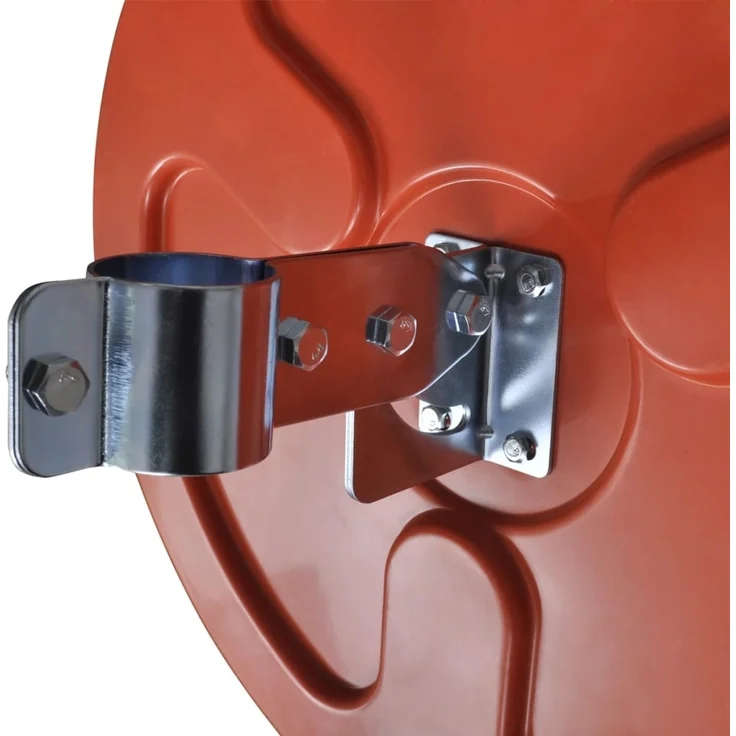 vidaXL Verkehrsspiegel Konvex PC-Kunststoff Orange 45 cm Outdoor 141680 – Bild 6