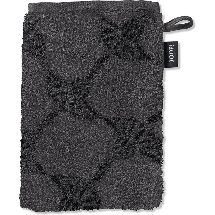 JOOP! Handtücher Classic Cornflower 1721 79 Anthrazit, Waschhandschuh 16x22 cm – Bild 2