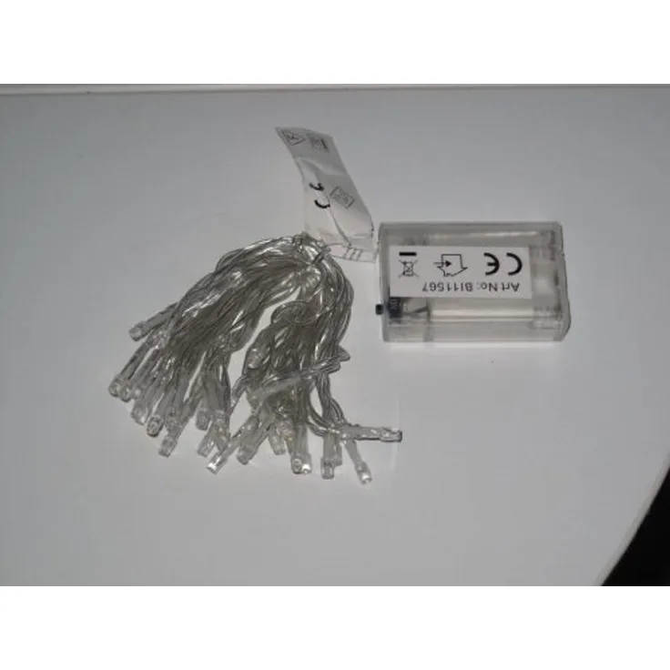 3x 20er LED Lichterkette Set Batteriekette Weihnachten Beleuchtung Deko warmweiß