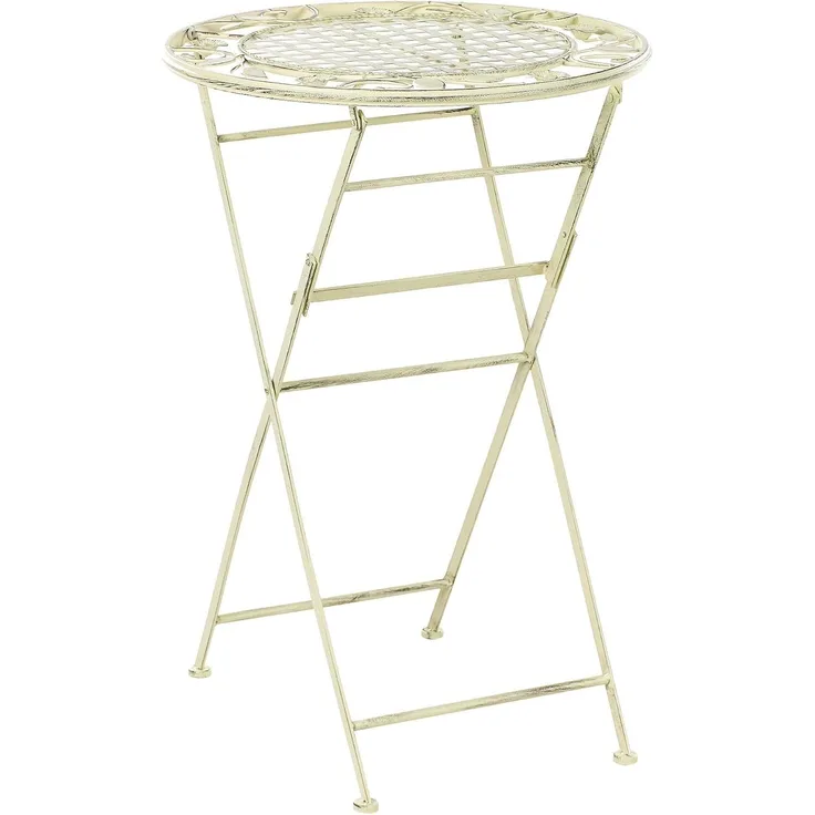 Beliani 'BIVIO' Garten Bartisch, Metall Hellgrün