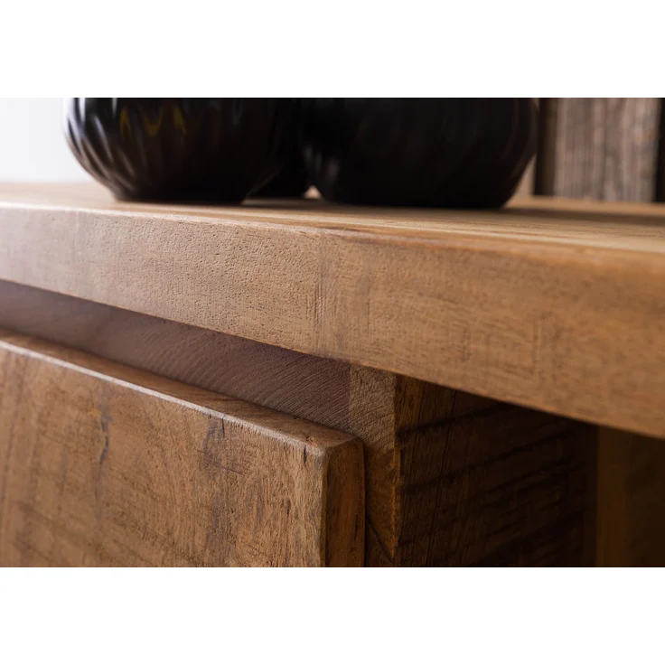 Highboard Akazie 140x40x150 natur lackiert BARK #115 – Bild 5