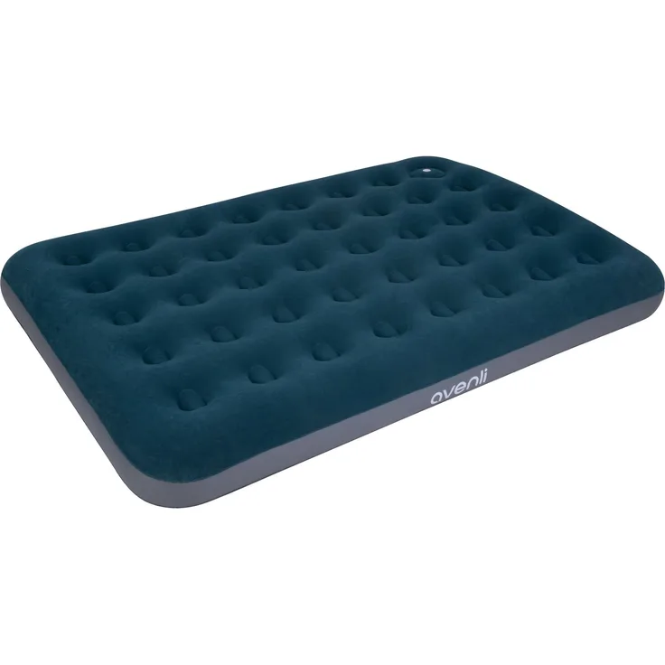 Avenli Camping Luftmatratze / Luftbett 191 x 137 x 22 cm mit eingebauter Fußpumpe