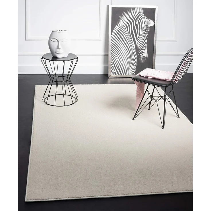 Mia's Teppiche "Emma Wohnzimmer Teppich, Kurzflor, 160x230 cm, Creme