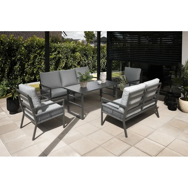 Primaster Gartenmöbel-Set Tarent Alu Sitzgruppe Lounge Set wetterfest