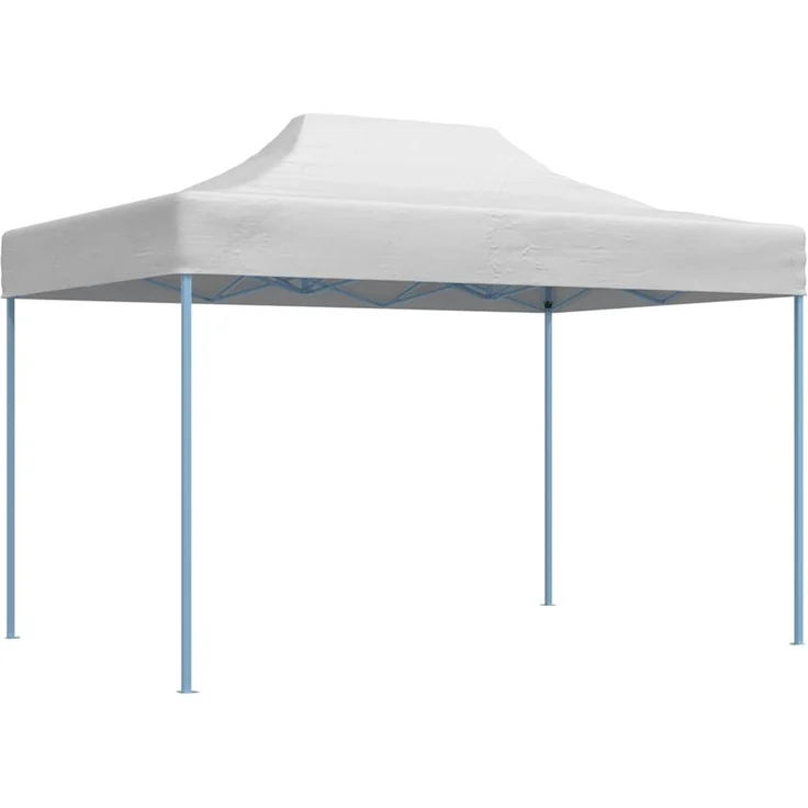 Profi-Partyzelt Faltbar, Gartenzelt 280 x 410 x 315 cm Stahl Weiß – Bild 1
