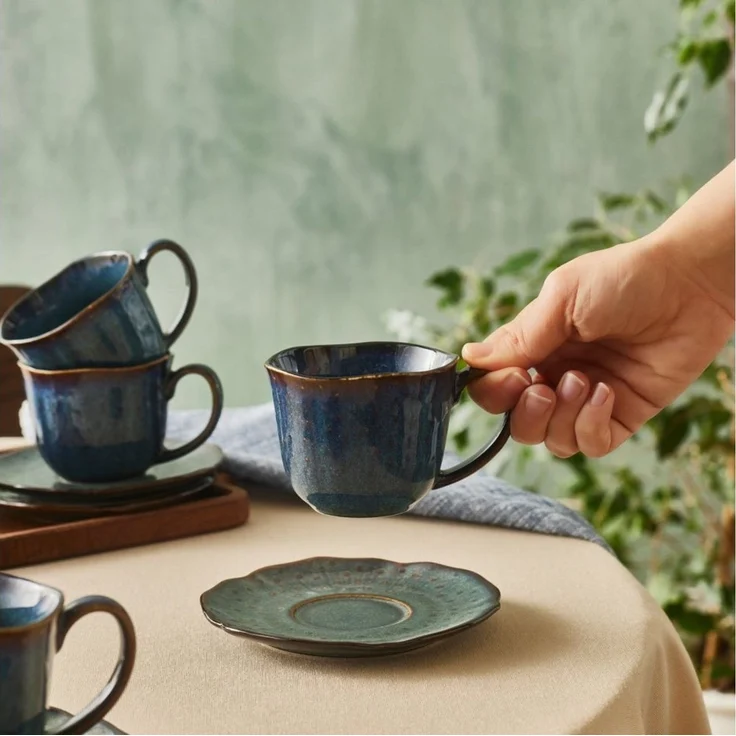 Karaca Teeservice Karaca Bryggen Reaktiv 250 Ml Teetasse Für 6 Personen – Bild 3