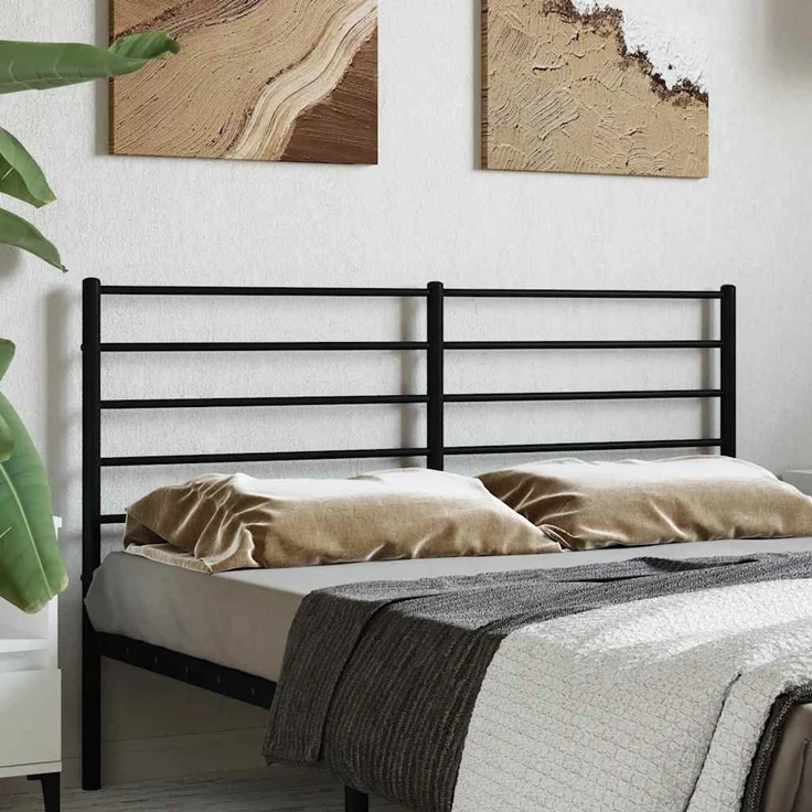 vidaXL Ersatz-Kopfteil Metall Schwarz 120 cm – Bild 1