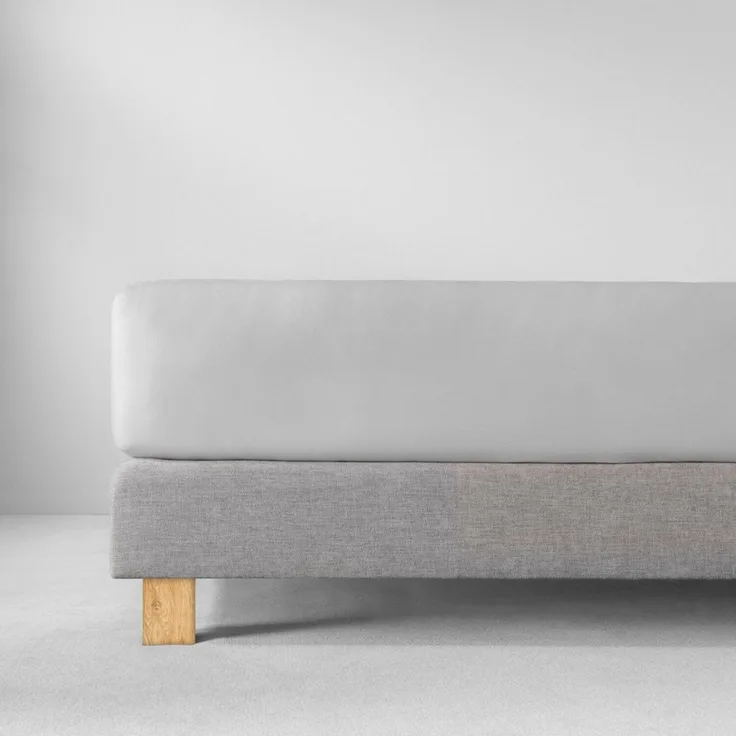 Estella Zwirn-Jersey Spannbettlaken Zwirn-Jersey Spannl 200x200 Exquisit silber