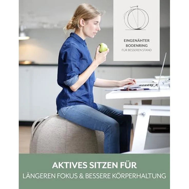 VLUV STOV Stoff-Sitzball concrete – Bild 6
