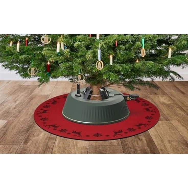 Krinner Weihnachtsbaumunterlage Ø 60 cm rot – Bild 1