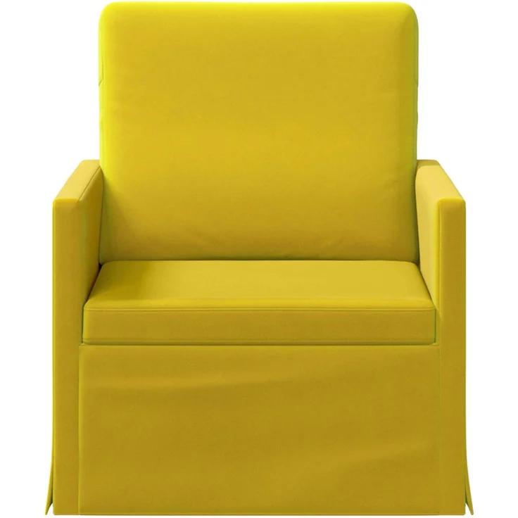 vidaXL Einzelsofa Gelb 70 x 81 x 82 cm Samt (V) 42041028 – Bild 2