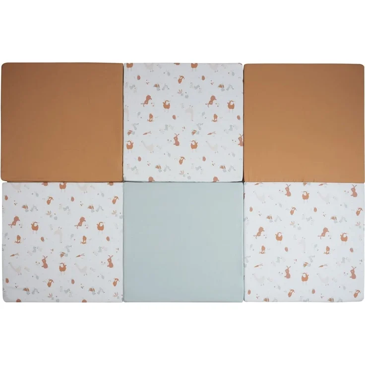 TINÉO - Krabbeldecke – großer Spielteppich für Babys – Motorikmatte – Bodenmatte für Babys – multifunktional 5-in-1 – 120 x 180 cm