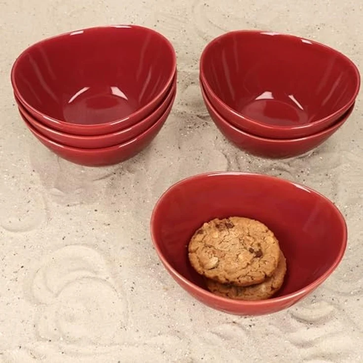 MÄSER Müslischale Mäser 6x Natural Müsli-Schale 400ml Steingut 6 Personen, Steingut – Bild 3