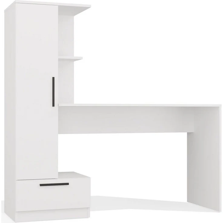 ibonto Regal-Schreibtisch Schreibtisch mit Bücherregal, Schublade und Stauraum, 2-in-1-Kombination – Bild 1