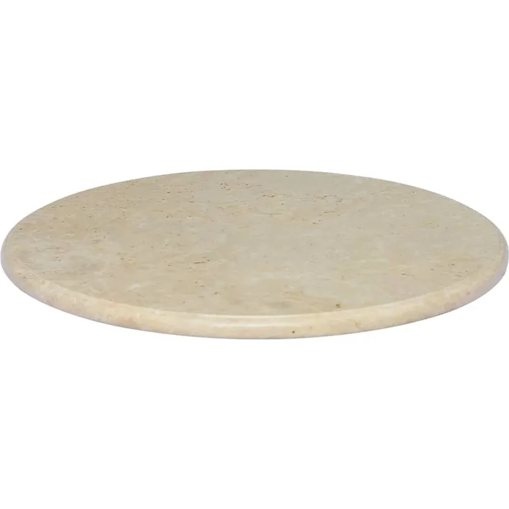 vidaXL Tischplatte Creme Ø60x2,5 cm Marmor 149195