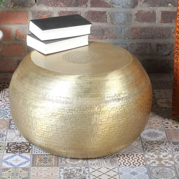 Orientalischer Beistelltisch Yara Gold – Bild 2