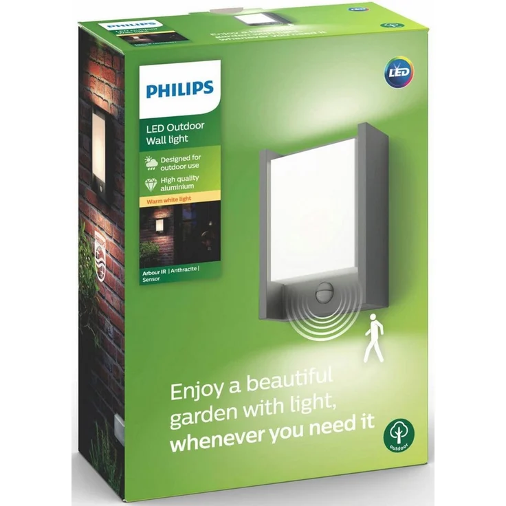 Philips Arbour IR wall lantern anthracite 1x6W – Bild 4