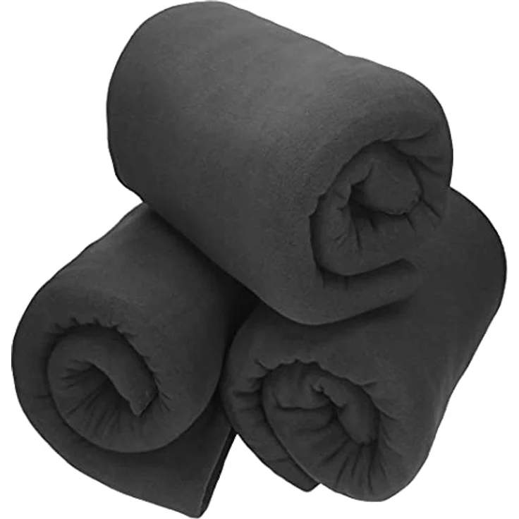 Wohndecke 3 Stück Fleecedecke Kuscheldecke Sofadecke Größe 130x170 cm, Betz, Qualität 180 g/m² – Bild 2