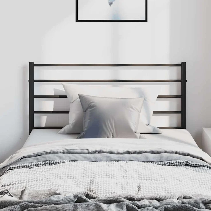 vidaXL Ersatz-Kopfteil Metall Schwarz 100 cm (Art-Nr 352348) – Bild 3