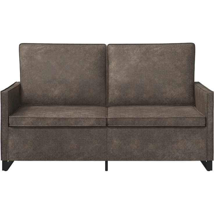 vidaXL 2-Sitzer Sofa Dunkelgrau 150 x 81 x 82 cm Kunstwildleder 42040997 – Bild 2