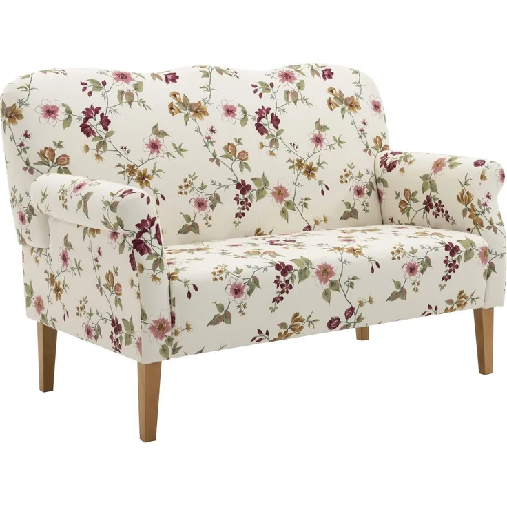 Küchensofa Karin Bezug Flachgewebe Buche natur / weiß 21908