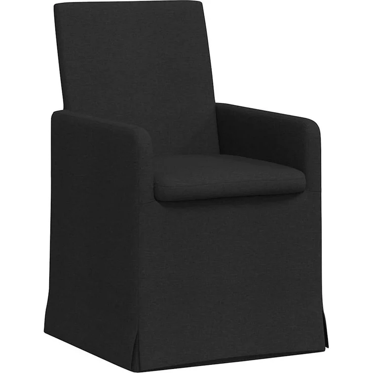 vidaXL Esszimmerstühle 2 pcs Schwarz 57 x 67 x 95 cm Stoff 42017905 – Bild 1