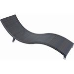 Sonnenliege, Alu Liegestuhl CARACAS coffee