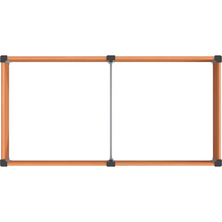 vidaXL Hochbeet Braun 100 x 50 x 54 cm WPC und Aluminium 42038996 – Bild 5