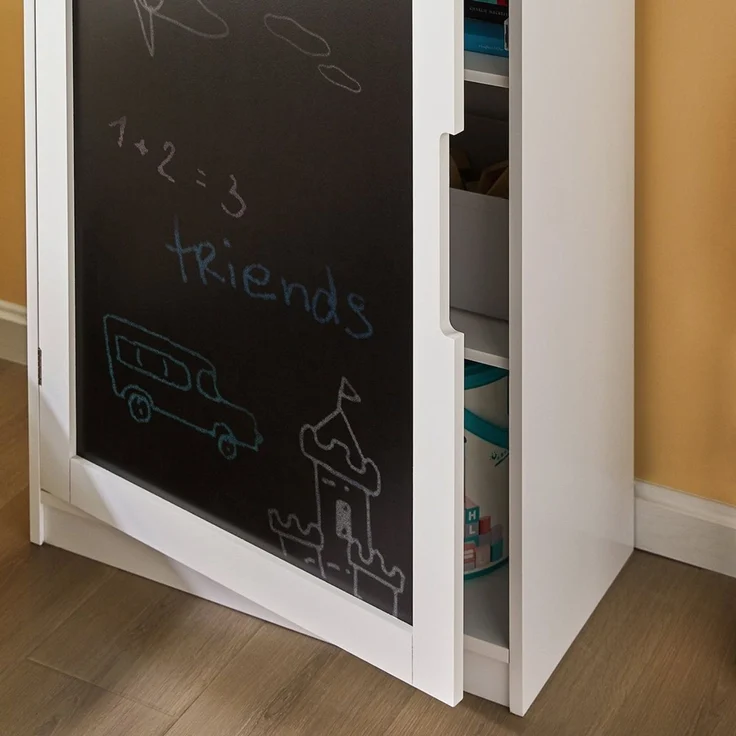 SoBuy KMB43-W Spielzeugkiste, MDF, Lackiert, Weiß, 63 x 100 x 30 cm – Bild 4