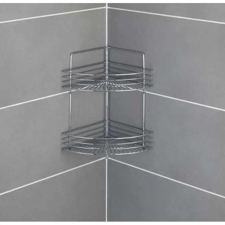 WENKO MILANO Dusch Eckablage, Chrom, mit 2 Etagen – Bild 2