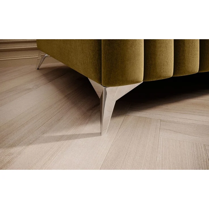 Polsterhocker Designerhocker Hocker ELENI Stoff Monolith Honiggelb – Bild 4