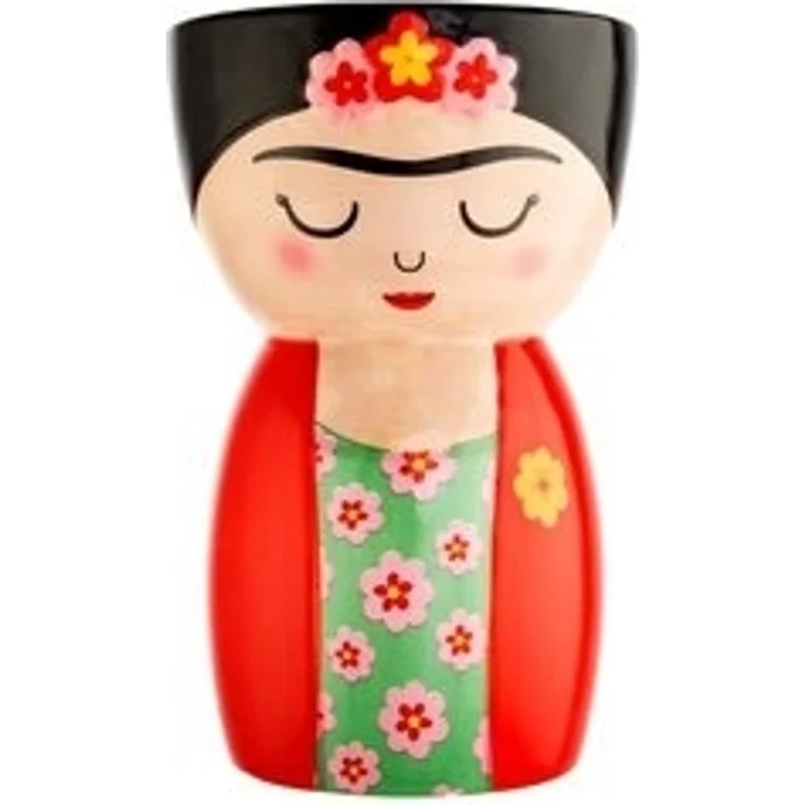 Sass & Belle Dekovase Blumenvase Frida (handbemalt, 1 St, Dolomit), ca. Ø 12 x 19 cm – Bild 6