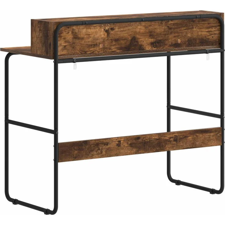 vidaXL Schreibtisch mit Stauraum Räuchereiche 100 x 50 x 91 cm 8008028 – Bild 5