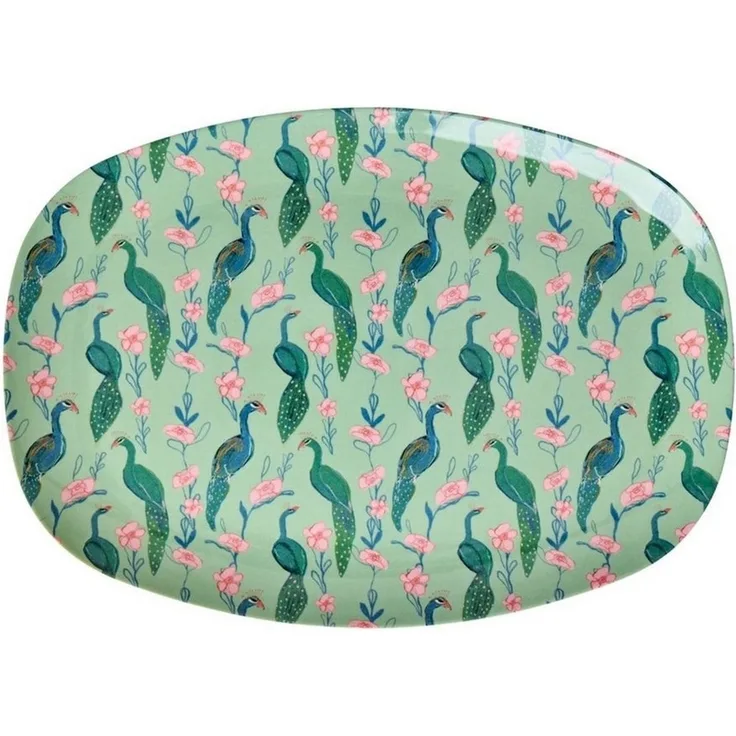rice Teller Melamin Teller oval 30x22cm Snackteller Käseplatte