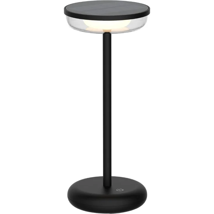 ENOVALITE LED-Akku-Tischleuchte, Solar- u. Netzbetrieb, dimmbar, 2700K – Bild 1