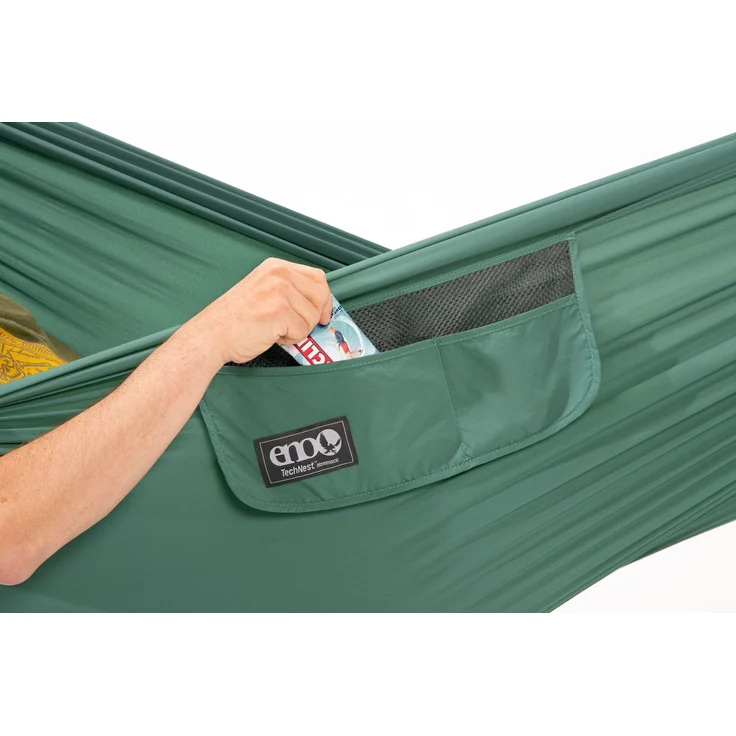 ENO TechNest leichte Reisehängematte grün aus recyceltem Ripstop Nylon grün EN-TN0062 – Bild 4