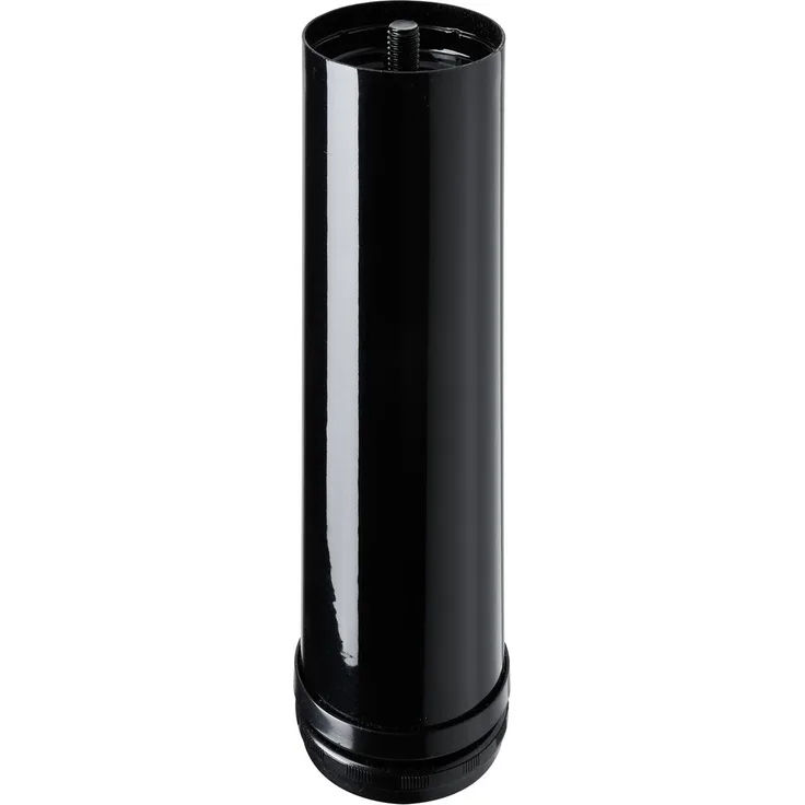 Hettich Möbelfuß 6,0 x 20 - 23 cm Stahl schwarz - 1 Stück