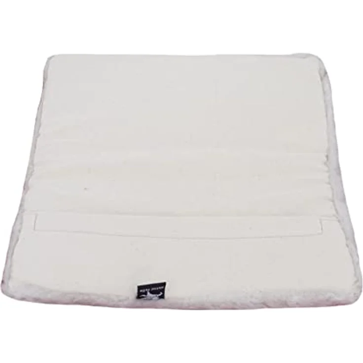 Reissner Lammfelle SIKI-VF Schaffell Sitzkissen Vollfell Qualität (Rollstuhlauflage Katzenbett) VF 40x40 cm weiß – Bild 3